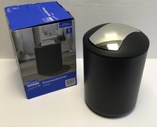 Home Ideas Kosmetikeimer Schwingdeckel  Ø 19,5 x 30,5 cm 5 liter SCHWARZ