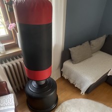 Standboxsack schwarz rot