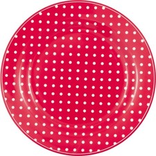 Greengate Teller DOTTY Rot mit