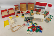 Lot Puppenstubenmöbel Puppenstube Schlafzimmer Küche Herd Kühlschrank Bad OVP