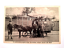 AK. 3 Unternehmungslustige Burschen reisen durch die Welt