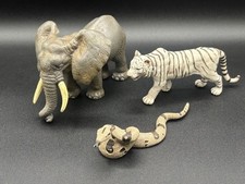 3x Schleich Tiere Konvolut Afrika Tiger Schlange Elefant guter Zustand