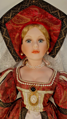 Porzellanpuppe katharina von - porzellanpuppe, "katharina