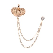 Anzug-Brosche mit Kette