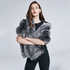 Frauen Echt Fuchs Pelz Schal