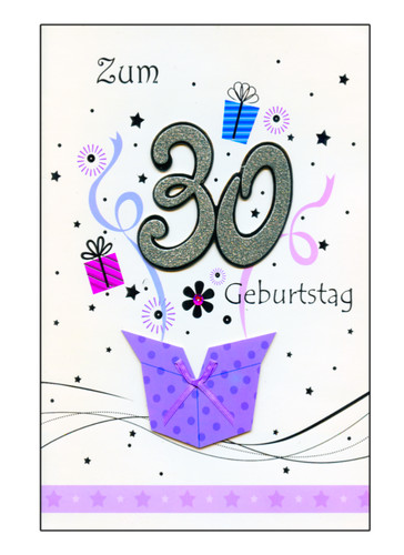 Geburtstag a4 - 30.,