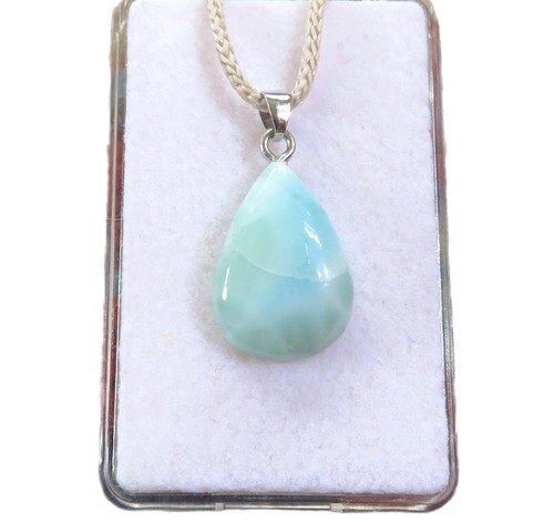 Larimar anhänger 5x14 mm - larimar,