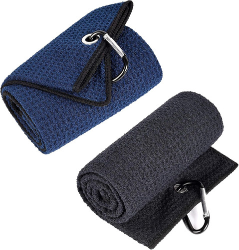 Golfhandtuch mikrofaser 2er - mikrofaser,