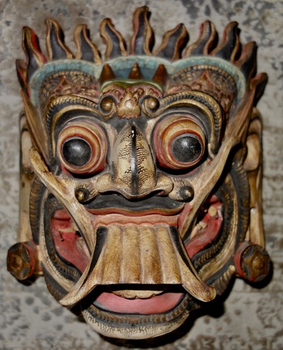 Maske barong bali mehrfarbig - barong,,
