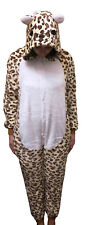 ABVERKAUF Tier Leopard Overalls Kostüm Karneval Pyjama Schlafanzug Jumpsuit M