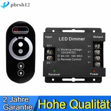 LED Funk Touch-Dimmer DC 12V 24V mit Fernbedienung PWM Regler Funk Touchdimmer