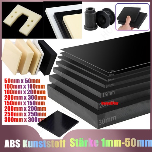 Abs kunststoffplatte stärken - abs,