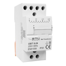 XBS Modularer Klingeltrafo 8V - 12V - 24V für 35mm DIN Hutschie