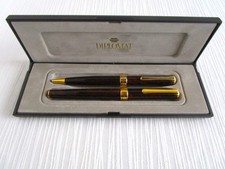Diplomat Classic Collection Set Füller M Kugelschreiber Braun marmoriert
