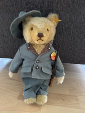 Original Steiff Teddybär Jäger 35cm mit Stimme abwaschbar 028502