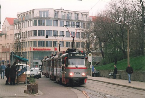 Foto tram halle saale - tram, hst