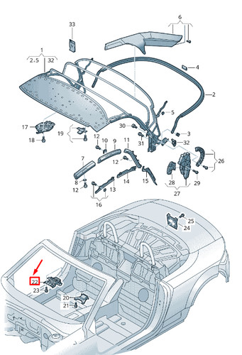 Audi convertible top - fv,