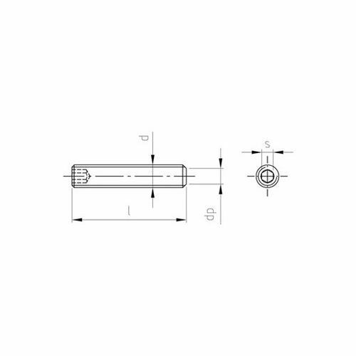 Din 913 iso 4026 - din, gewindestift