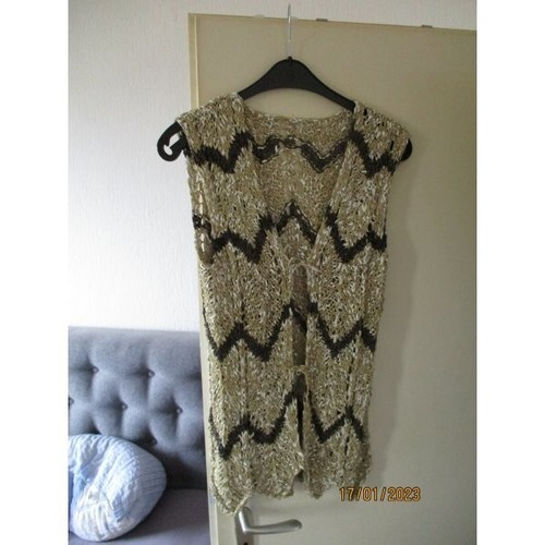 Beige braune weste - weste, aus
