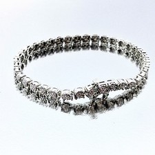 Neu 1/4 Karat 0,25 ct TW Diamant Tennisarmband 7 1/4" Sterlingsilber 925