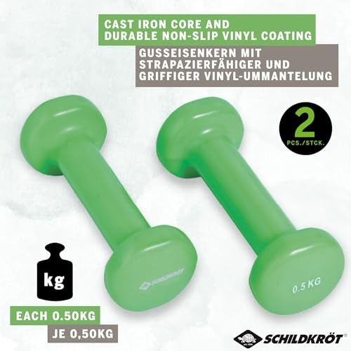 Hanteln set 5kg vinyl - set, 0,5kg
