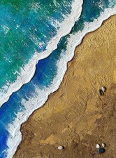 Acrylbild Meer abstrakt Unikat