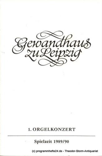 Programmheft orgelkonzert - 1.,