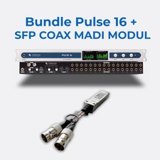 Ferrofish Pulse16 mit ADAT I/O 16 x 16 AD/DA Converter + Coax SFP Modul