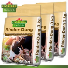 Florissa 3 x 3 kg Rinder-Dung