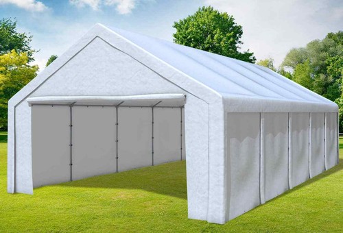 Partyzelt 5x10 weiss - weiss, pe