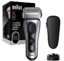 Braun Series 8 Elektrorasierer Herren 8617s, 4+1 Präzisionskopf und Trimmer NEU