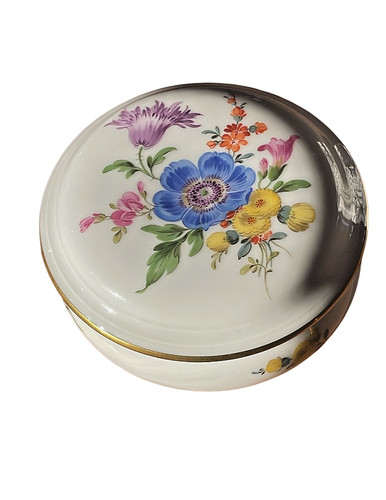 Meissen porzellan dose mit - meissen,