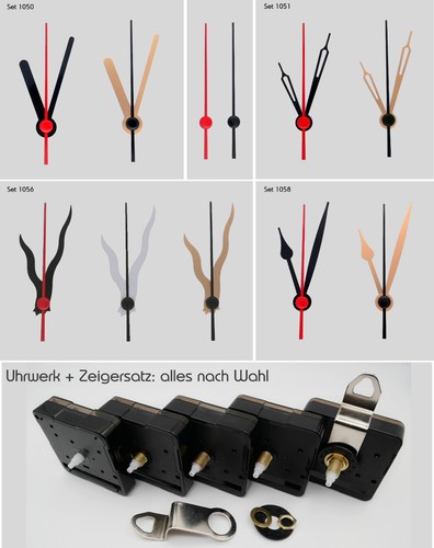 Quarzuhrwerk lautlos mit