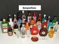Spirituosen, 10 Flaschen, versch. Set - Miniatur für Puppenhaus Puppenstube 1:12
