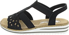 Rieker Damen Sandale schwarz