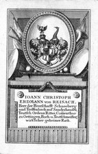 18. Jh. Erdmann Reisach Wappen