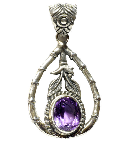 925 silber edelstein anhänger - silber,