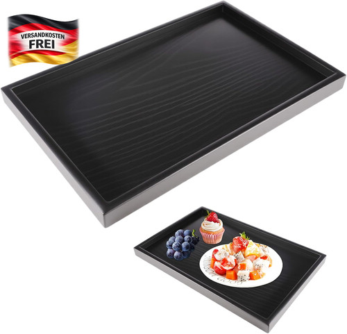 Schwarzes rechteckiges