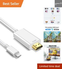 Lightn ing auf HDMI-Kabel-Adapter für i-Phone,1080P Digitales AV-Adapter Bild...