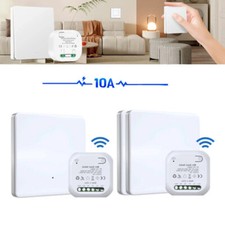 Funkschalter System 433mhz Funk-Wand-schalter & Funk-Empfänger batterielos!