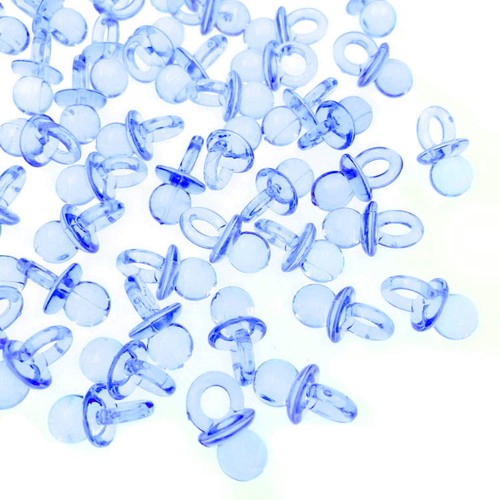 100x blau mini - deko, schnuller