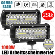 2X LED Arbeitsscheinwerfer KFZ 1000W 12V 24V Auto Flutlicht Traktor Scheinwerfer