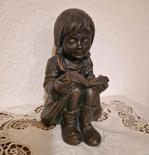 Skulptur signiert mädchen - skulptur, ,mädchen