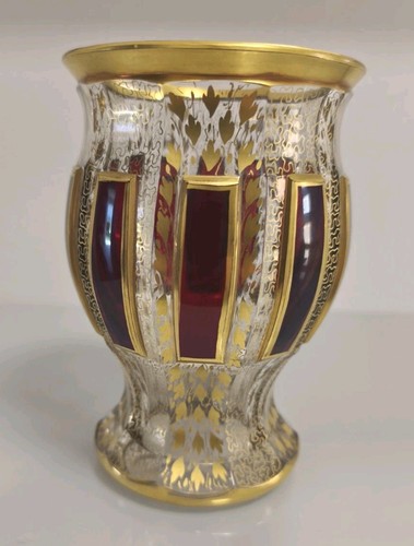 Glasvase becher böhmen - glasvase,, becher,