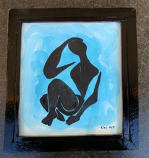 Moderne l auf Holz im Rahmen