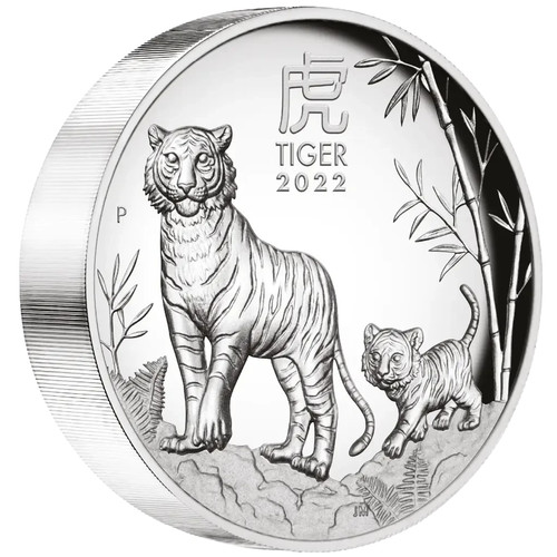 Silbermünze jahr des tigers - silbermünze,