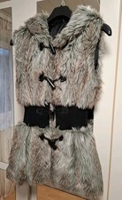 Damen Weste Kunstpelz Gr