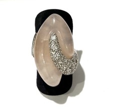 925/- Silberring, Rosenquarz