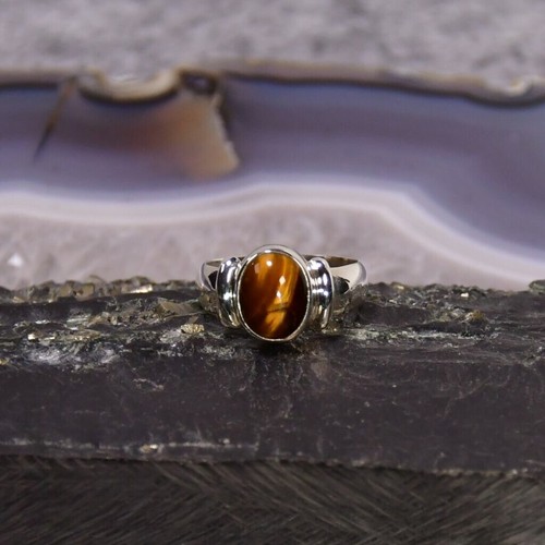 Tigerauge ring 925er silber - tigerauge, ring,