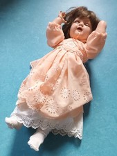 Alte Puppe  K & R spröder Kunststoff (Zelluloid?) 50 cm Stimme, bewegliche Augen